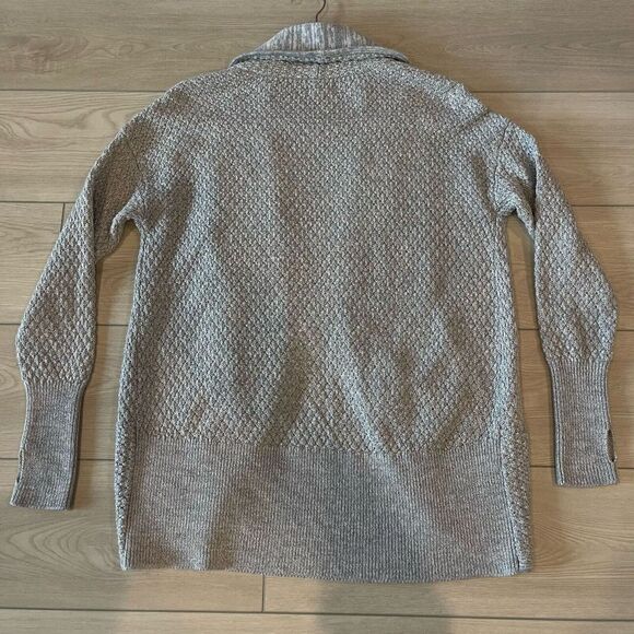 Dakini Womens Cardigan Open Front M‎ Gray Wool Blend Classic Cozy Comfort - Picture 2 of 8